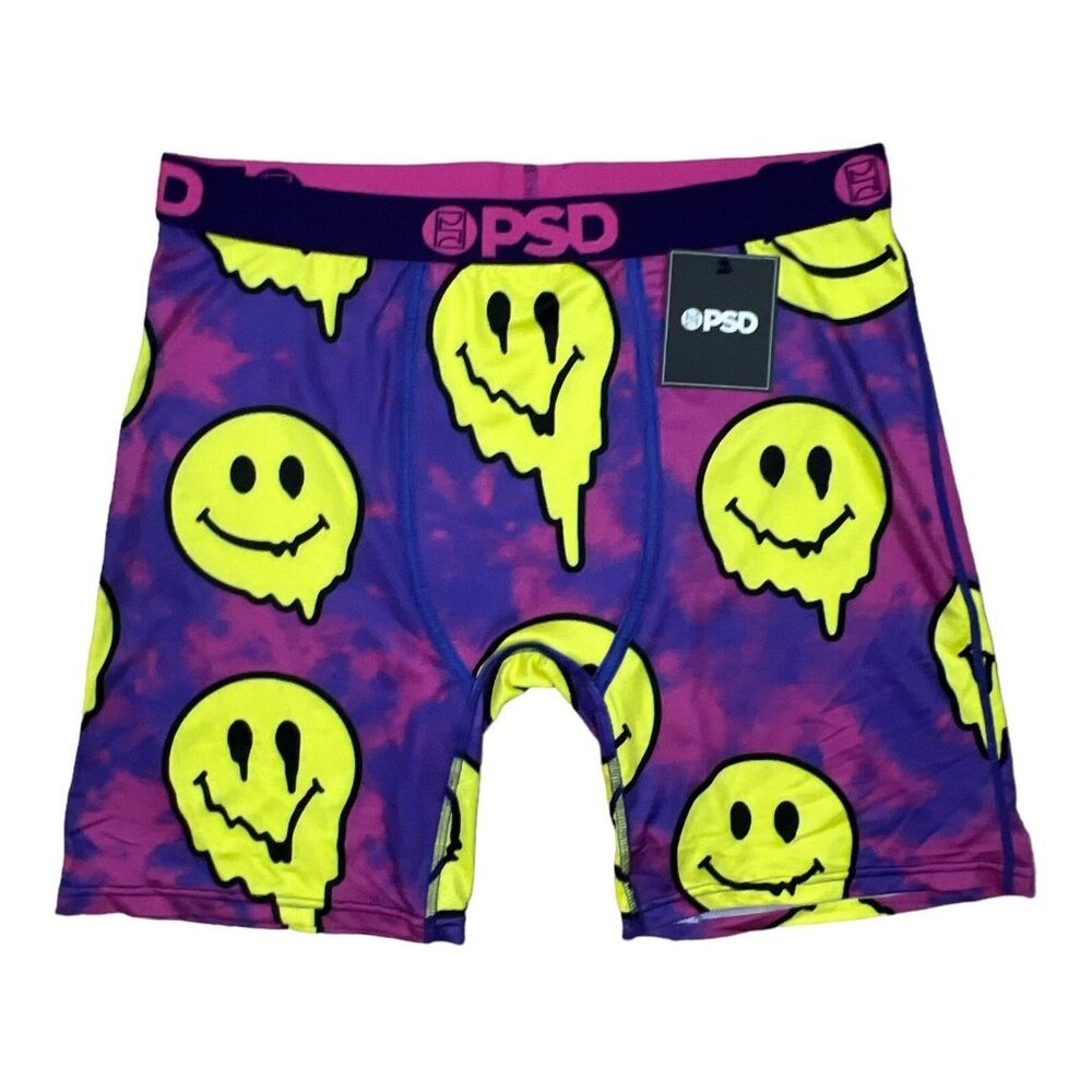 PSD SMILE DRIPPED MENS XL Multi-Color Core Standard Boxer Briefs NEW